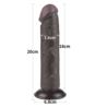 8"Sliding Skin dual layer dong black