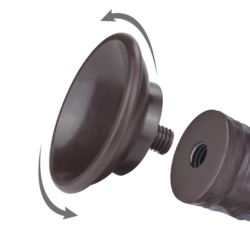 8"Sliding Skin dual layer dong black