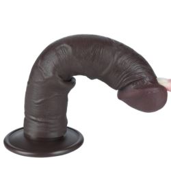 8"Sliding Skin dual layer dong black