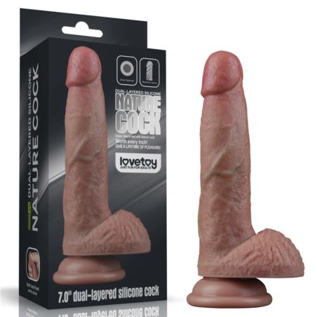 7"Dual Layered silicone cock flesh