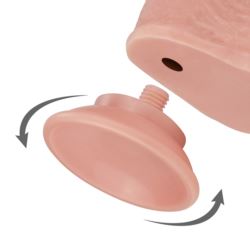 9"Sliding Skin Dual-layer Dong flesh