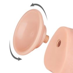 9,5"Sliding Skin dual layer dong flesh