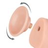 9,5"Sliding Skin dual layer dong flesh