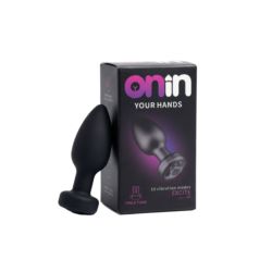 Vibrating butt plug remote control black